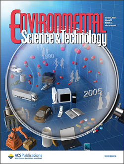 Environmental Science & Technology誌におけるカバーデザインの画像